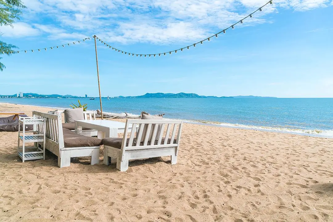 Restaurant en bord de plage